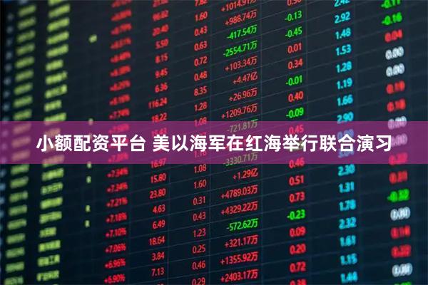小额配资平台 美以海军在红海举行联合演习