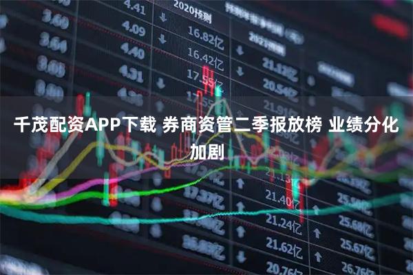 千茂配资APP下载 券商资管二季报放榜 业绩分化加剧